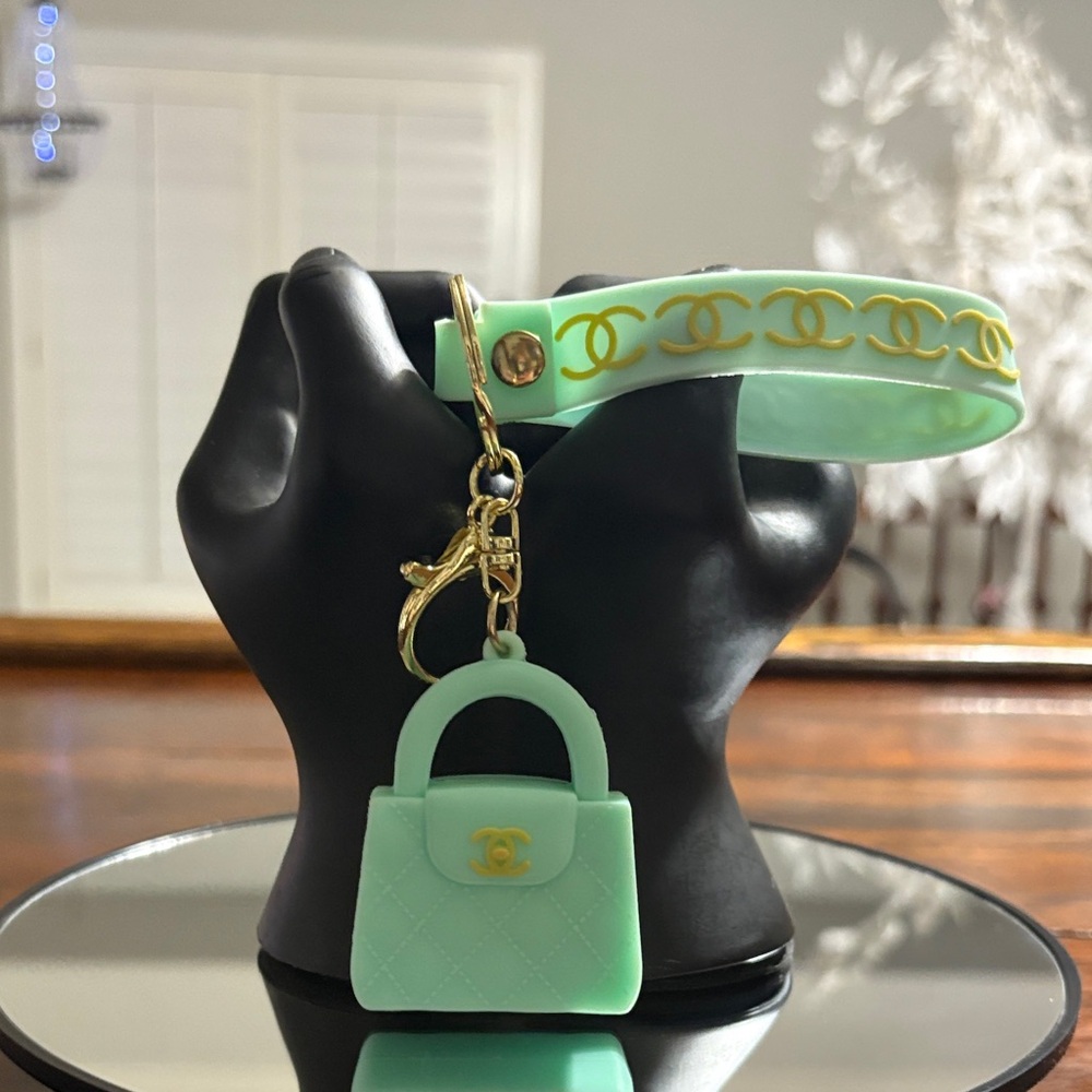 Mint Green Bag Charm/Keyholder
